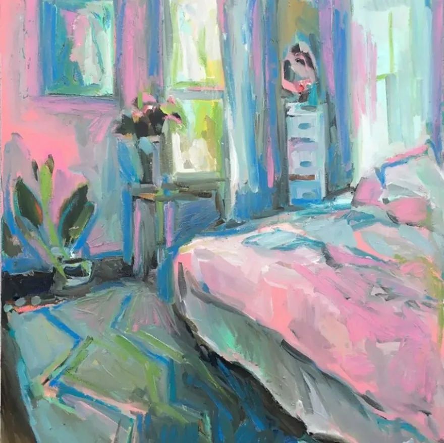 女孩的卧室有多乱？看这位画家的作品，就都知道了