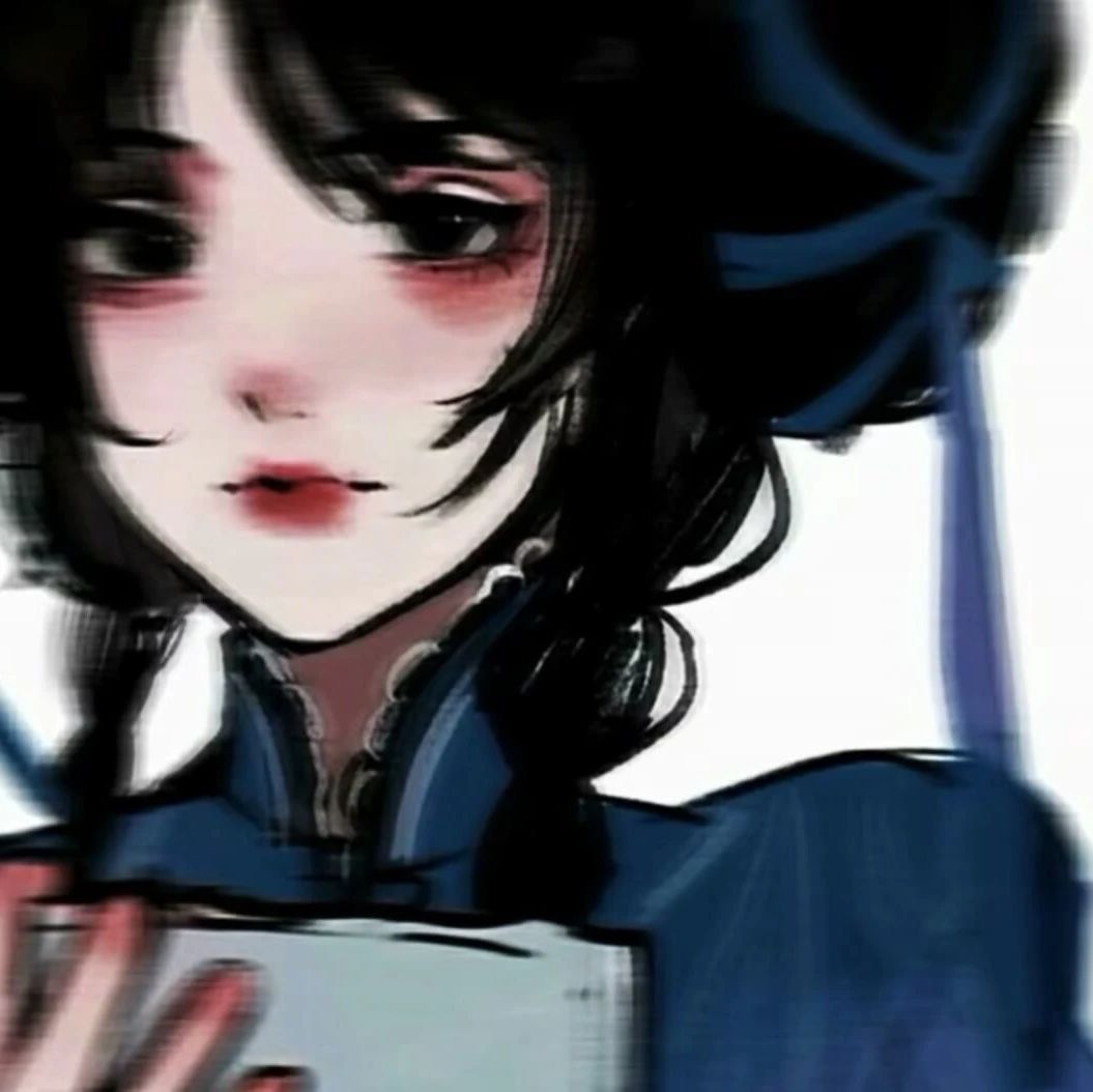 微信头像｜模糊风可爱卡通手绘动漫女生头像，这个太爱了！