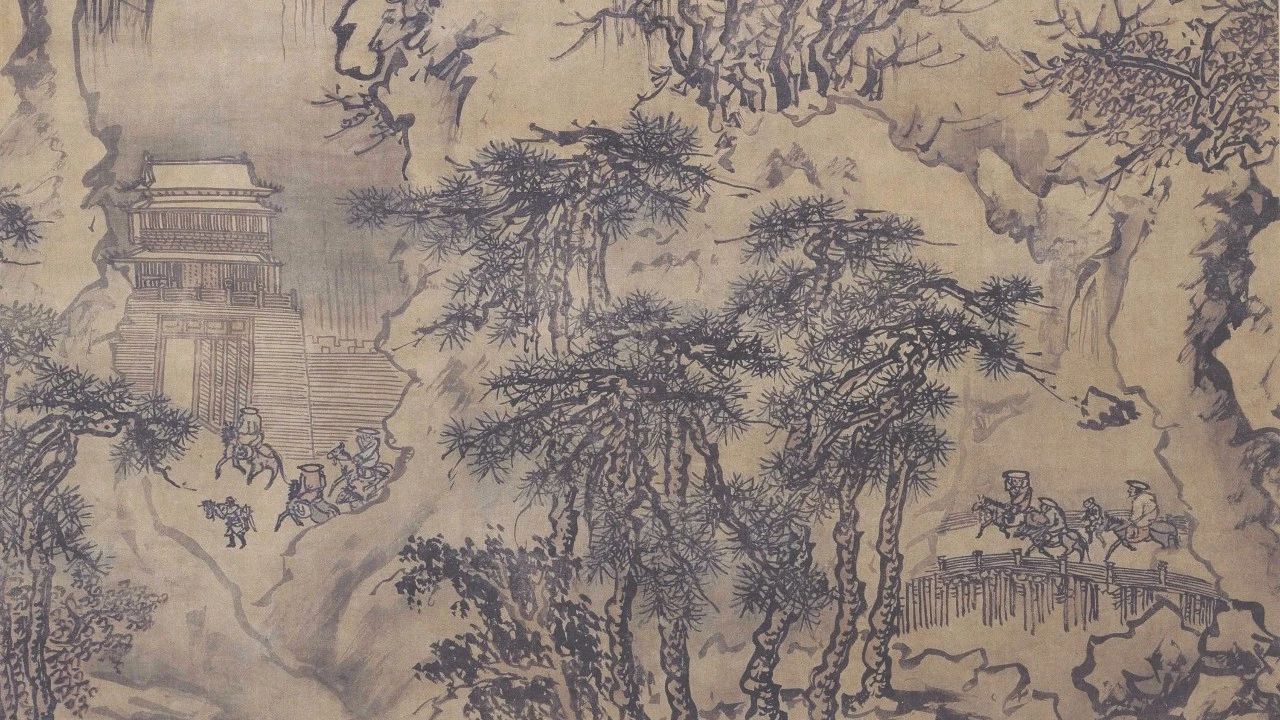 《雪景山水图》戴进（明） - 中国名画鉴赏语音讲解（一百九十三）
