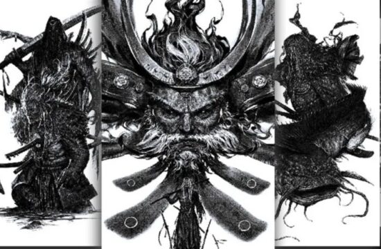 独行成孤影，黑白即巅峰！知名插画师黑白再现东方美学，霸气画风堪称一绝-7.GAME