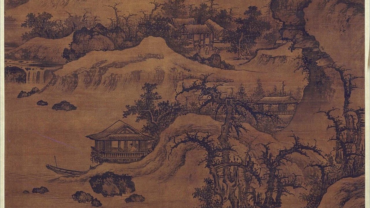 《阔渚遥峰图》李在（明） - 中国名画鉴赏语音讲解（一百八十六）