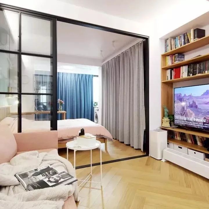 46㎡简约小户型，阳台、衣帽间一个不少！