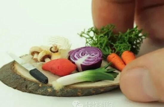 异想天开的微型食物雕塑