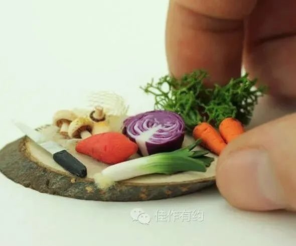 异想天开的微型食物雕塑