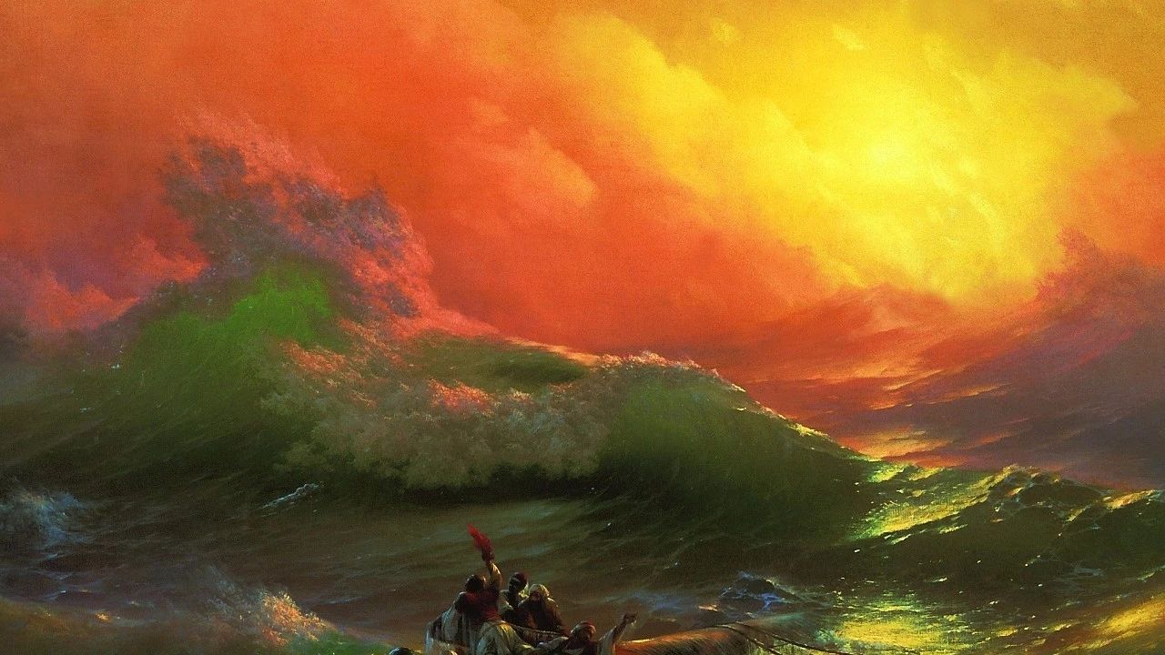 《九级浪》艾伊瓦佐夫斯基（俄国） - 世界名画鉴赏语音讲解（一百八十六）