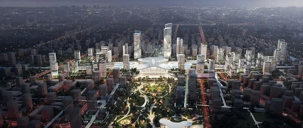 湛海云天，紫荆绽放丨Aedas、SUTPC联合设计湛江中心站枢纽站城一体项目