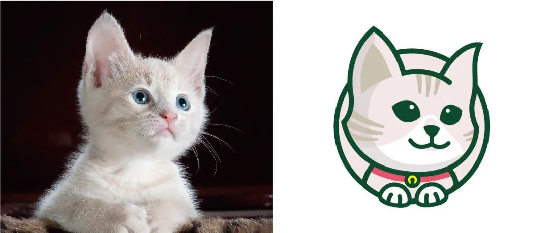 教你画一只可爱的猫咪LOGO