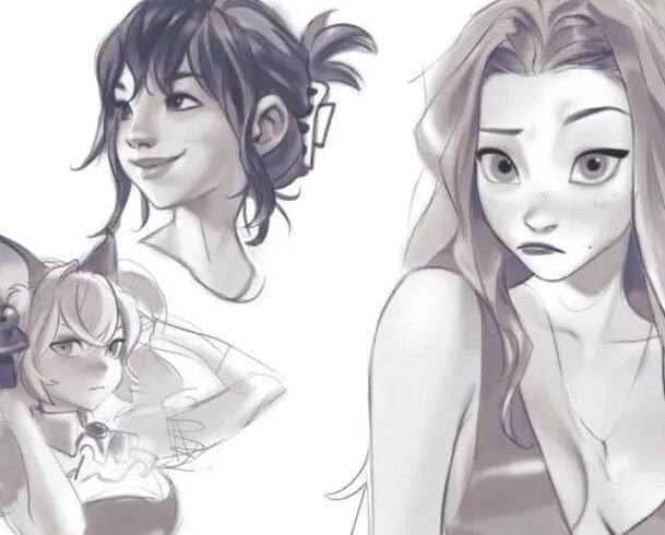 这是嚯嚯几笔的功底！凭sketches就圈粉数万，Jennifer Park习作惟妙惟肖十足-7.GAME