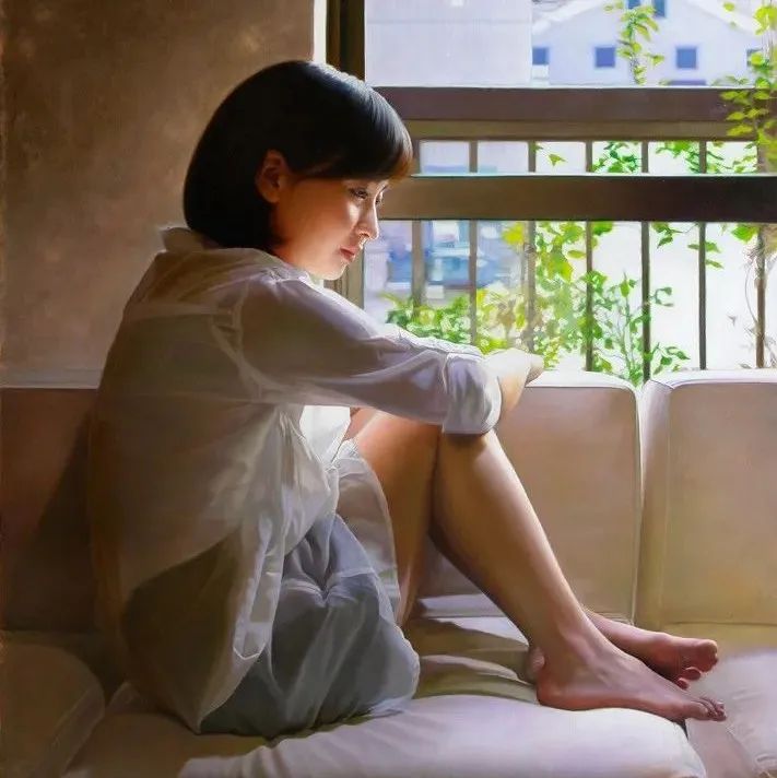 绘画大师加藤裕生的女人油画，洋溢着青春的光彩！