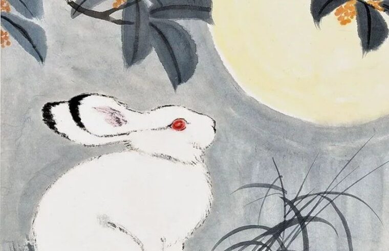 王雪涛、刘旦宅画的吉祥兔！