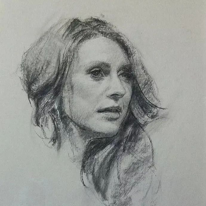美国艺术家Casey Childs 人物素描头像