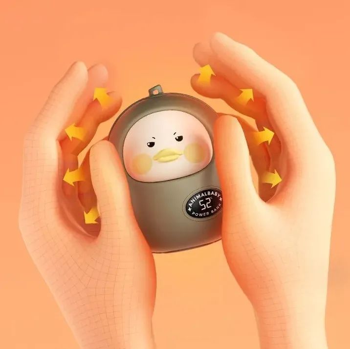 比萌妹子还可爱的暖手宝～还能给手机充电
