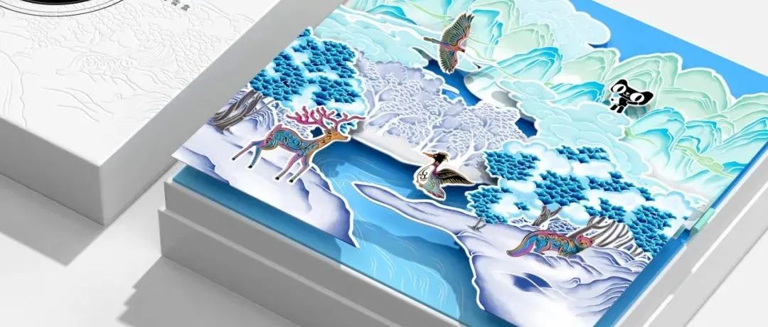 农夫山泉长白雪主题礼盒包装设计，是初雪的味道！