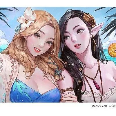 让我康康谁又恋爱了？韩国游戏大厂NCSoft当家画师Chocofing R近作分享-7.GAME