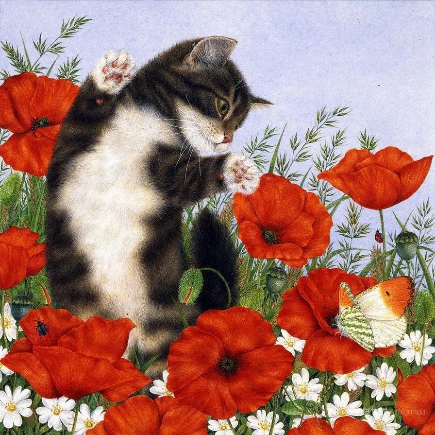 安妮·莫蒂默：最好的英国当代猫咪画家之一
