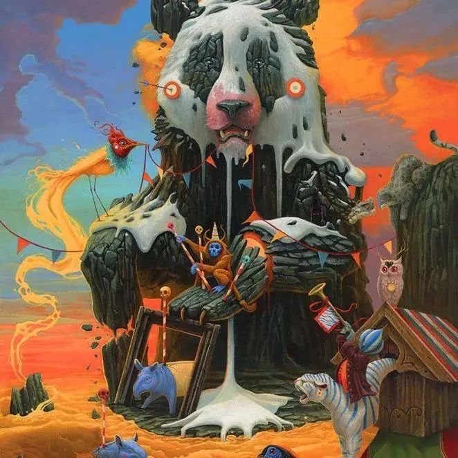 奇幻的巨型插画，一幅超200平米，让人看得十分享受