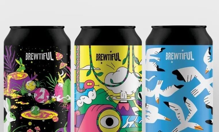 获奖作品《Brewtiful啤酒》| 用插画吸引消费者的期待