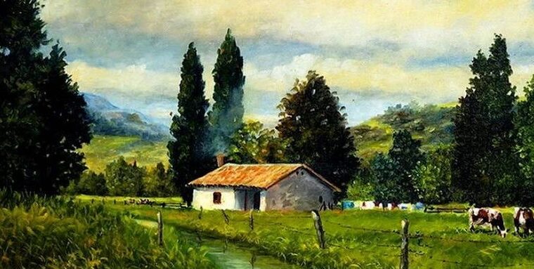 ​插画哥伦比亚艺术家JOSE ORLANDO LOPEZ MOLINA风景画欣赏