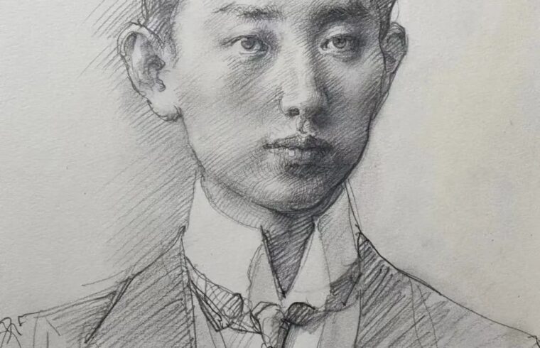 川美院长庞茂琨素描作品