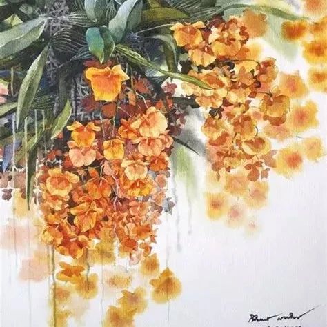 水彩艺术家kitipong的画作
