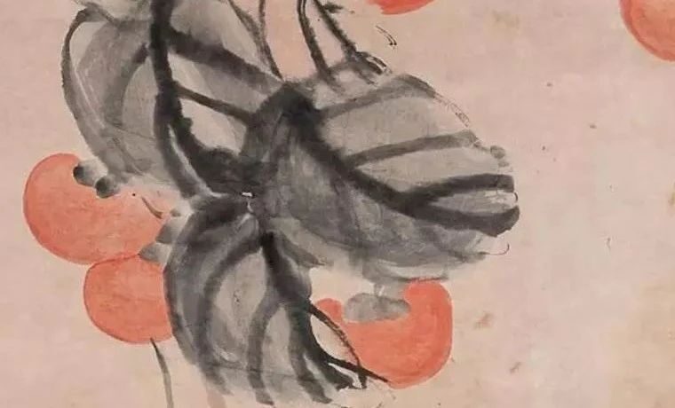 深秋，赏齐白石柿子图，天真可爱