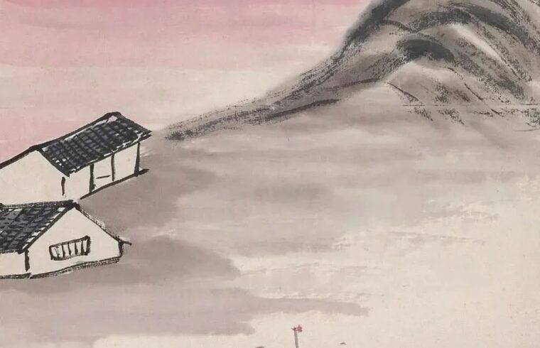 齐白石的“红”山水，温馨而浪漫