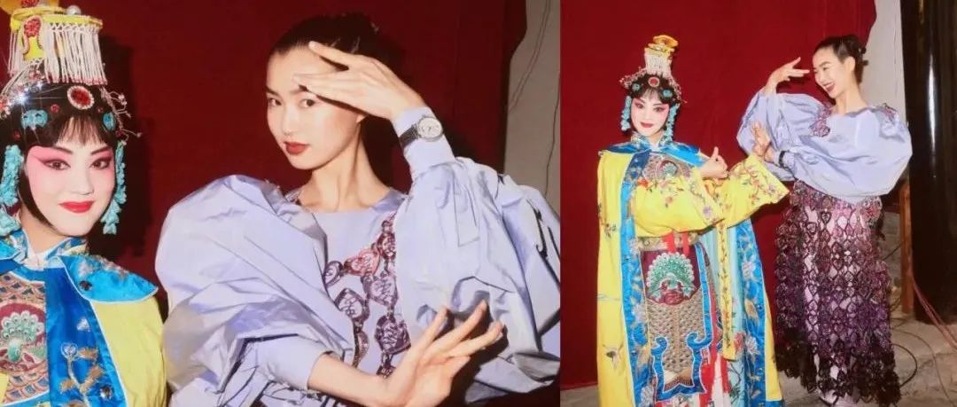 是意境的表达，更是多情的灵动！YUEQI QI在复古中式浪漫中演绎东西方文化碰撞出的花火～
