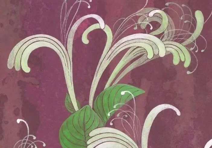 丁融绘画 | 凌寒不凋, 诗画忍冬