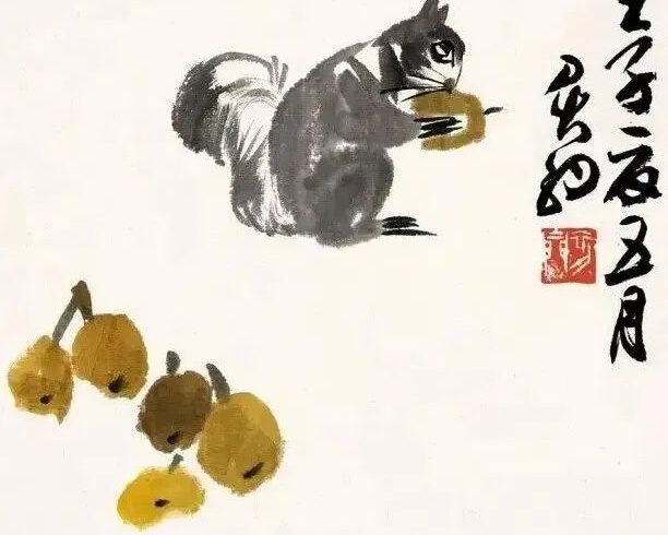 这花鸟，着墨不多，却耐人寻味