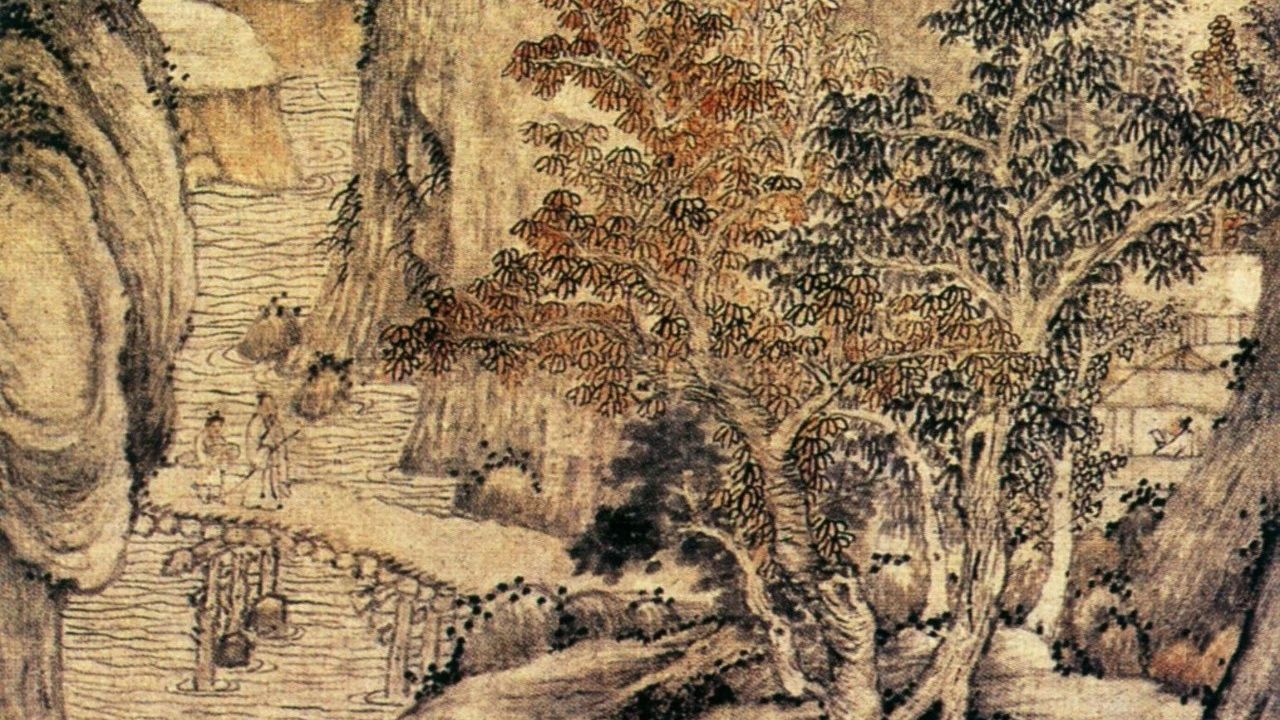 《为德辉作山水图》杜琼（明） - 中国名画鉴赏语音讲解（一百八十三）