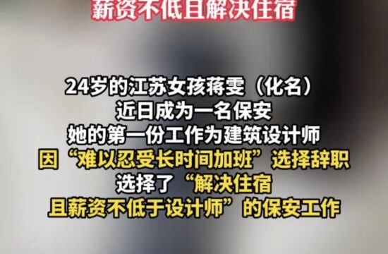 迷惑：《设计师辞职当保安》