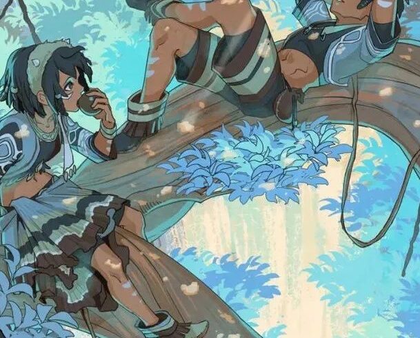 用色丰富的清新画风！画面极具氛围感与故事感，Ann Maulina作品分享-7.GAME