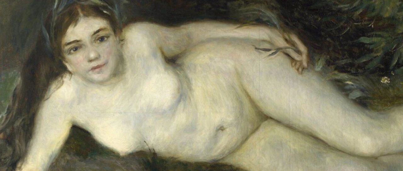 每日名画提高审美|雷诺阿溪边的仙女
