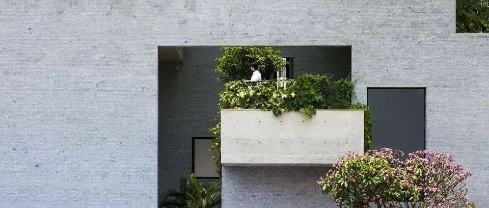 一半是建筑，一半是花园。