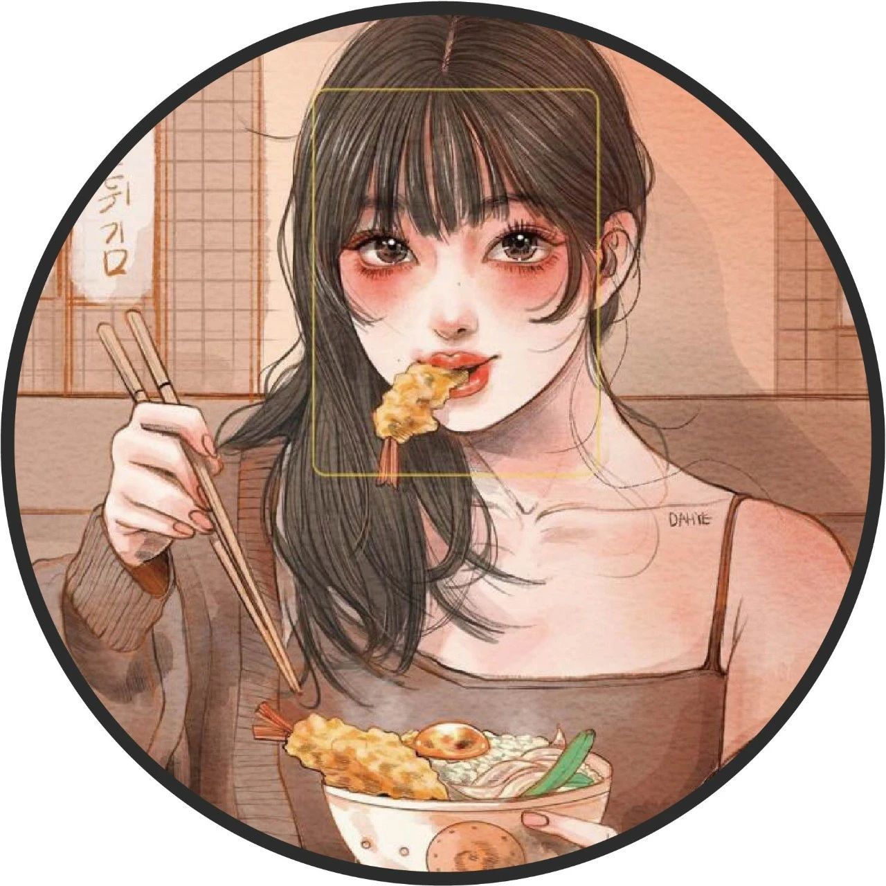 插画丨精致唯美的韩系少女插画，100%复古的色调，画风温馨又浪漫