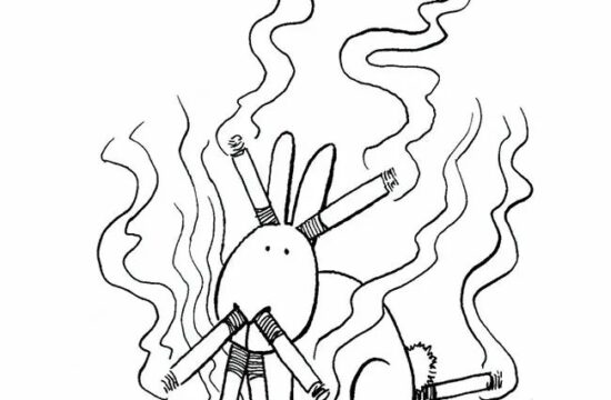 黑色的搞笑漫画：这只作死的兔子，上演花式“死法”