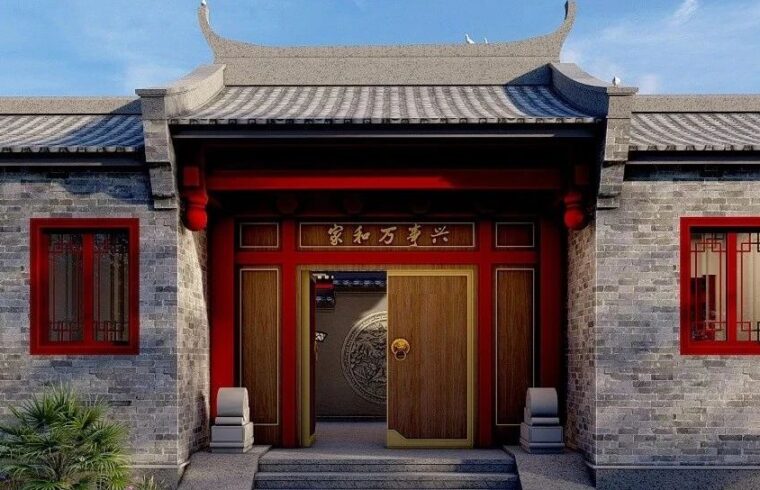湖南邵阳丨独门独院的中式四合院真美！二进式庭院还带5卧大车库