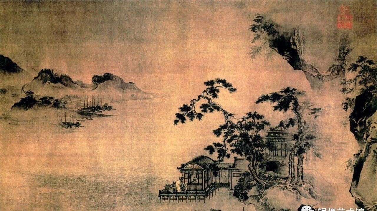 《江阁远眺图》王谔（明） - 中国名画鉴赏语音讲解 （二百一十五）