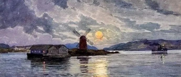 国外水彩画家作品欣赏Foreign watercolor painter works风景绘画作品