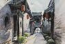 古色古香，水彩建筑街景作品欣赏~