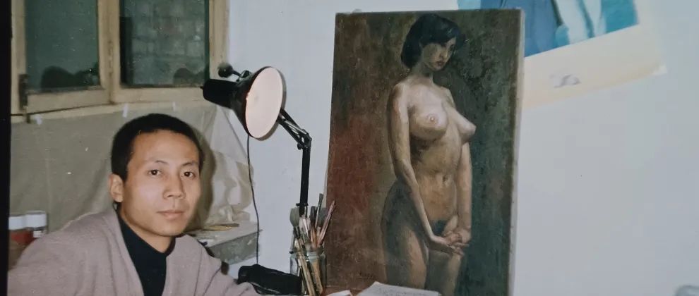 北京老劉，20世纪90年代的他和他的圆珠笔画作