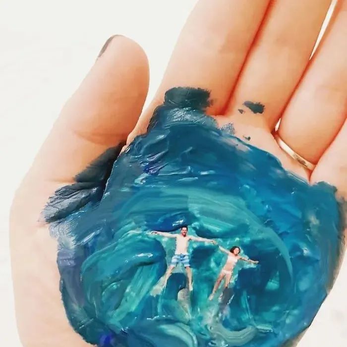 真正厉害的画家，手心也能当画布，3D画作惊掉你的下巴