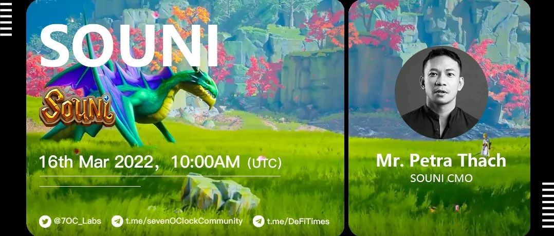 SOUNI：基于BSC链打造的全新3D MMORPG游戏