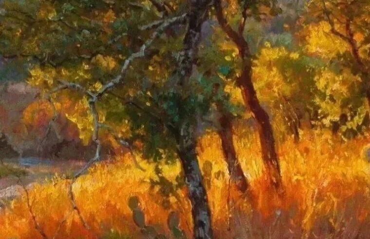 这风景油画的质感画得太牛了！妥妥的大神张张精品，让人无法抗拒