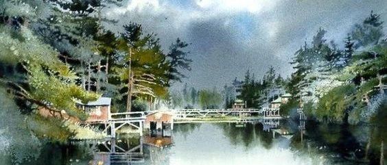 美国水彩艺术家 Nita Engle风景绘画作品欣赏