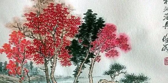 温俭阁斗方山水画作品