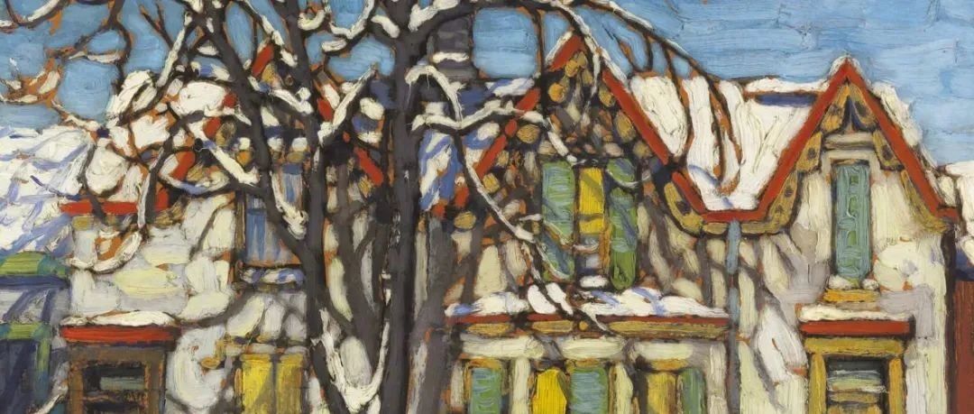 新年了，来一组五彩斑斓的雪吧！—— 劳伦·哈里斯（Lawren Harris）