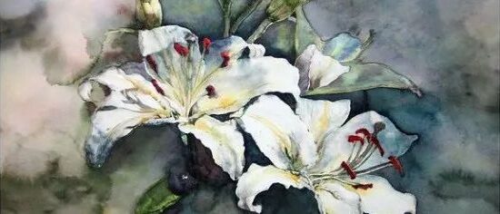 香港画家 盘炳垣 Nigel Pon 水彩花卉