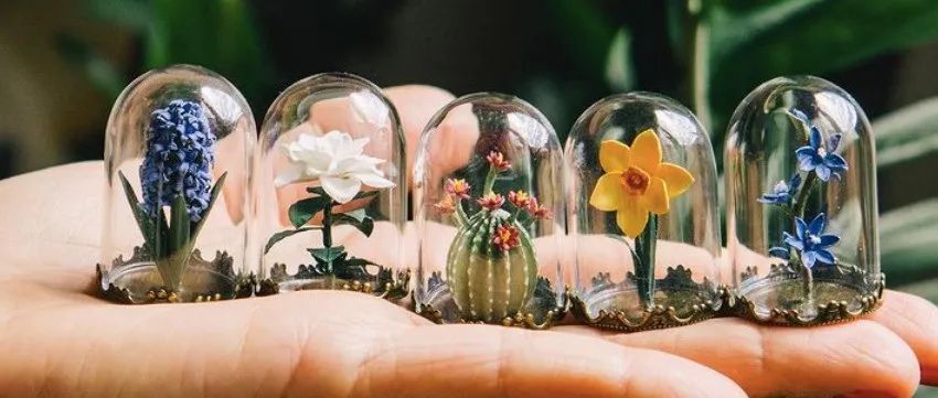 纸做的绿植微雕，仿真程度一百分，足以以假乱真