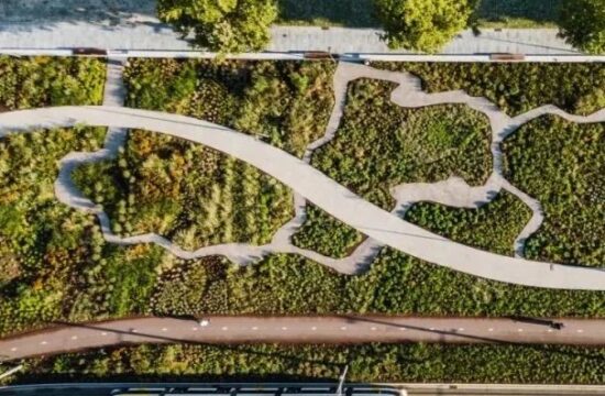 码头边缘的绿色枢纽 | 比利时·Kempenstraat码头公园